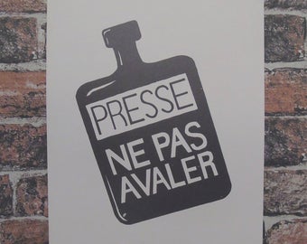 Atelier Populaire Poster Print: presse ne pas avaler