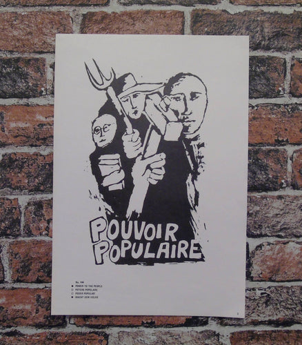 Vintage Atelier Populaire Poster Print: Pouvoir Populaire