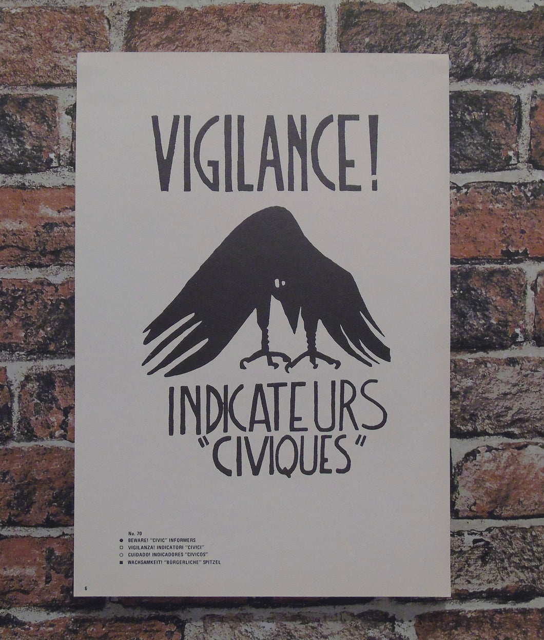 Atelier Populaire Poster Print: VIGILANCE