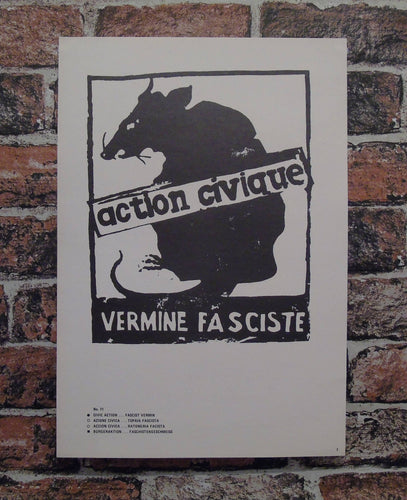 Vintage Atelier Populaire Poster Print: action civique