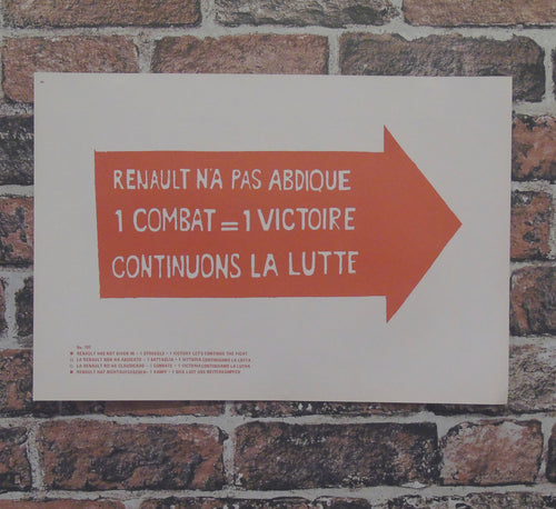 Atelier Populaire Poster Print: renault na pas abdique