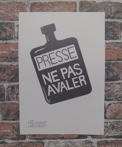 Vintage Atelier Populaire Poster Print: presse ne pas avaler