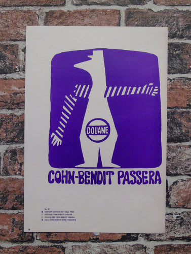 Vintage Atelier Populaire Poster Print: cohn-bendit passera