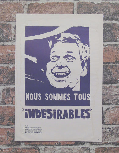 Vintage Atelier Populaire Poster Print: nous sommes tous indesirables