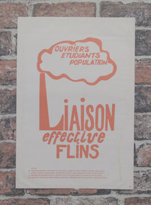 Atelier Populaire Poster Print: ouvriers etudiants population