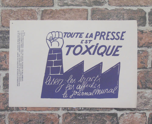 Atelier Populaire Poster Print: Toute la presse est toxique