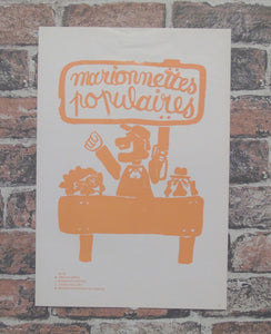 Atelier Populaire Poster Print: marionnettes populaires