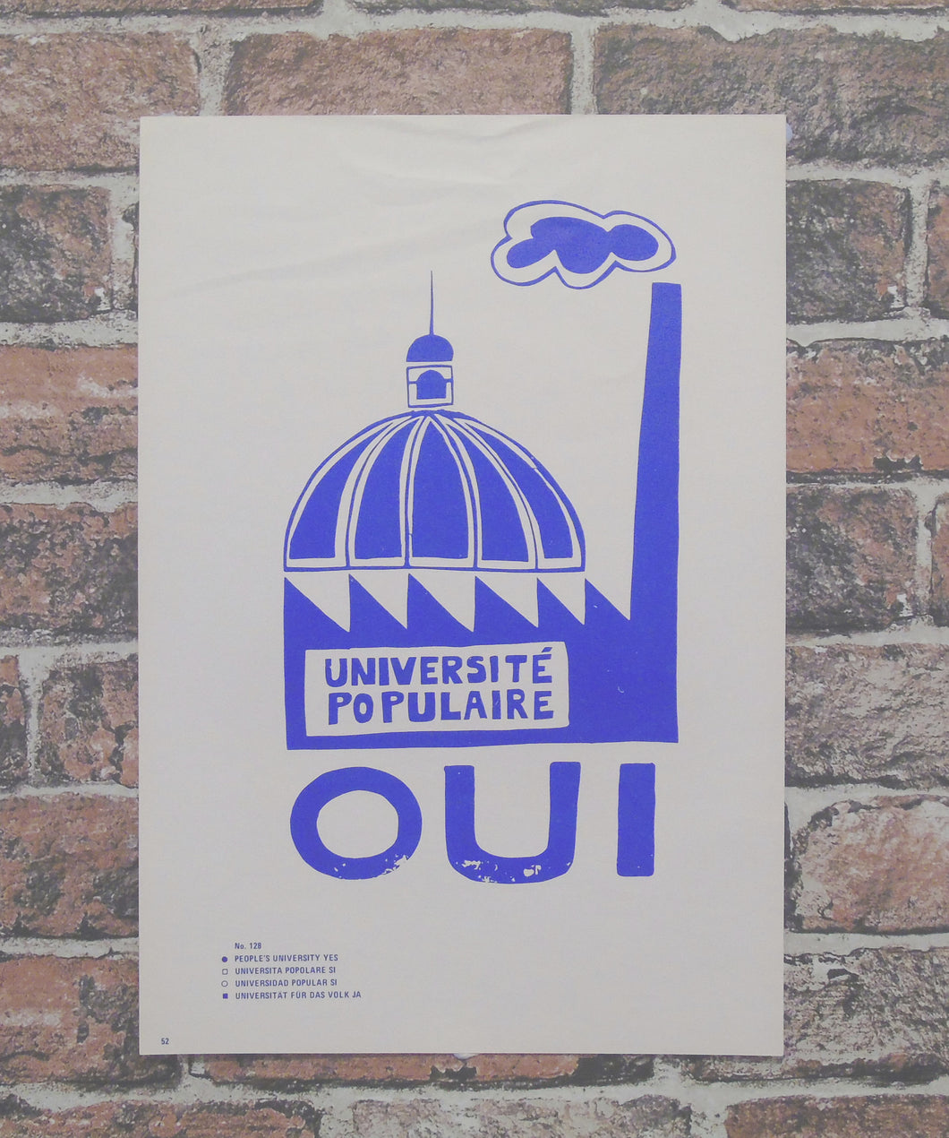 Atelier Populaire Poster Print: universite populaire OUI