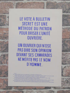 Atelier Populaire Poster Print: le vote a bulletin