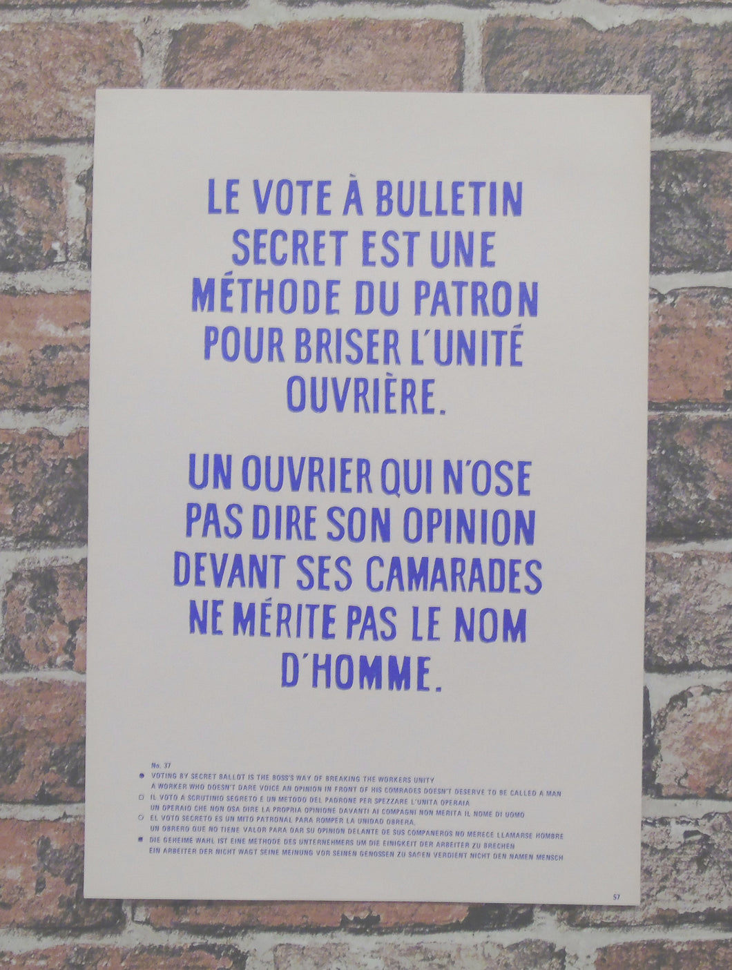 Atelier Populaire Poster Print: le vote a bulletin