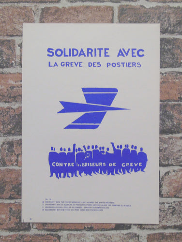 Vintage Atelier Populaire Poster Print: solidarite ave la greve des posters