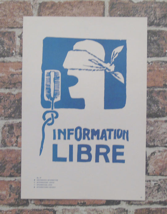 Atelier Populaire Poster Print: information libre