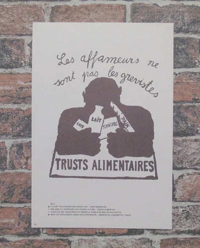 Atelier Populaire Poster Print: trusts alimentaires