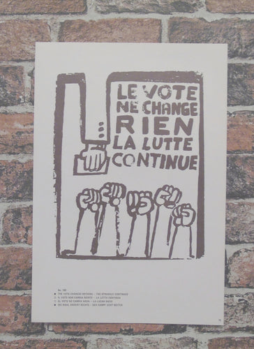 Atelier Populaire Poster Print: le vote ne change rien