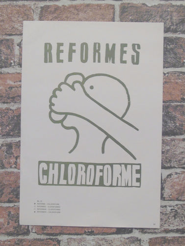 Atelier Populaire Poster Print: reformes chloroforme