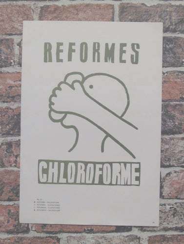 Vintage Atelier Populaire Poster Print: reformes chloroforme