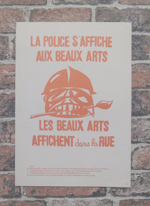 Atelier Populaire Poster Print: la police s'affiche aux beaux arts