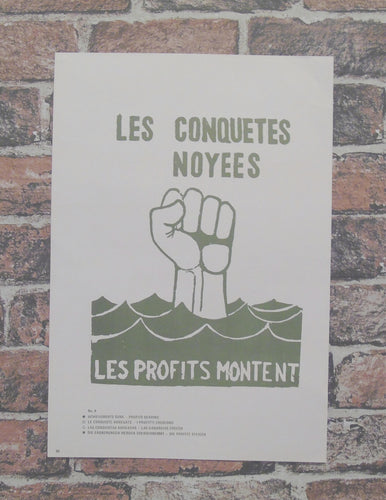 Atelier Populaire Poster Print: les conquetes noyees