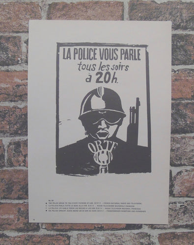 Atelier Populaire Poster Print: la police vous parle