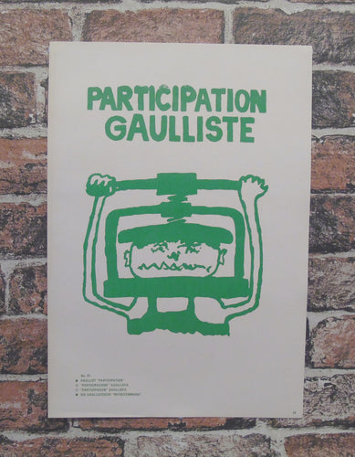 Atelier Populaire Poster Print: participation gaulliste