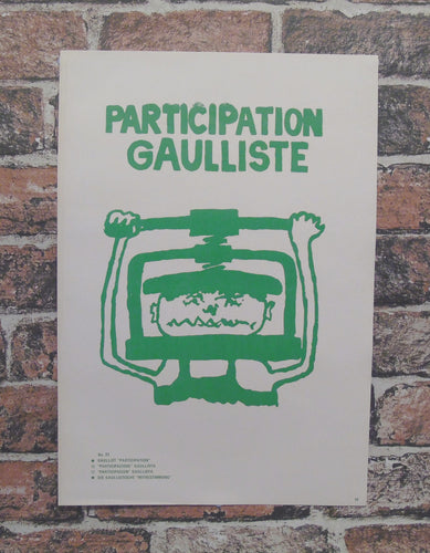 Vintage Atelier Populaire Poster Print: participation gaulliste