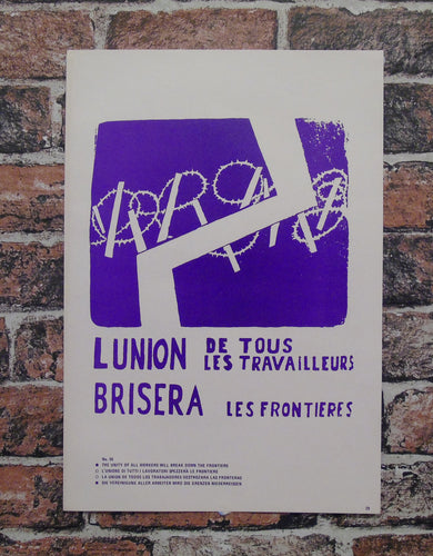 Atelier Populaire Poster Print: lunion de tous les travailleurs brisera les frontieres