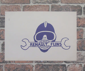 Vintage Atelier Populaire Poster Print: renault flins