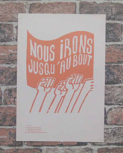 Vintage Atelier Populaire Poster Print: nous irons