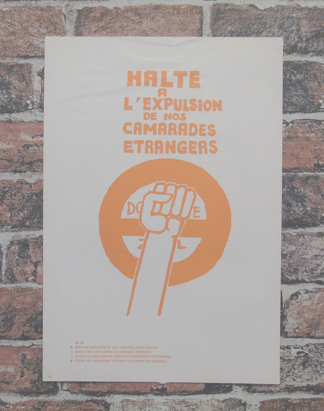 Atelier Populaire Poster Print: halte l'expulsion