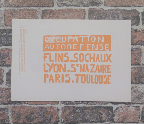 Vintage Atelier Populaire Poster Print: occupation autodefense