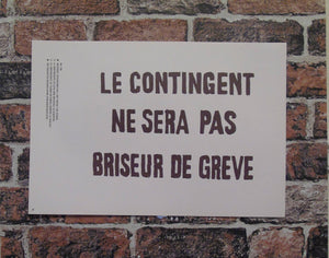 Atelier Populaire Poster Print: le contingent ne sera pas briseur de greve