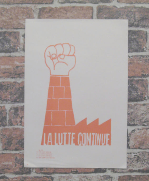 Atelier Populaire Poster Print: La Lutte Continue