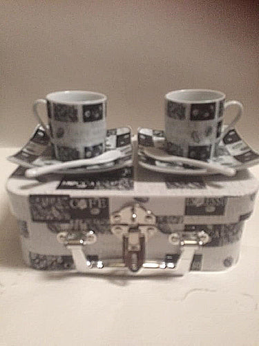 Vintage Paul Cardew designs Espresso Cup Gift Set -Cafe Express