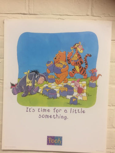 Vintage Winnie the pooh and friends poster  20in x 16in 