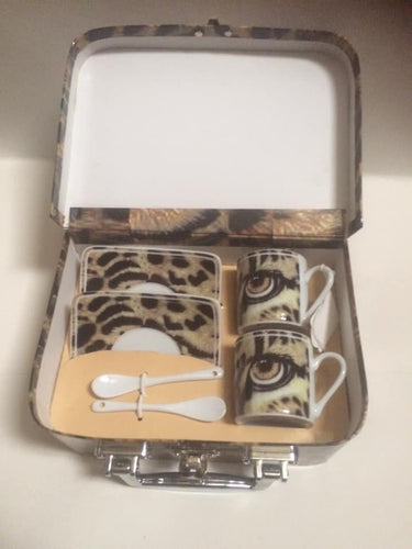 Vintage Paul Cardew designs Espresso Cup Gift Set Wildlife